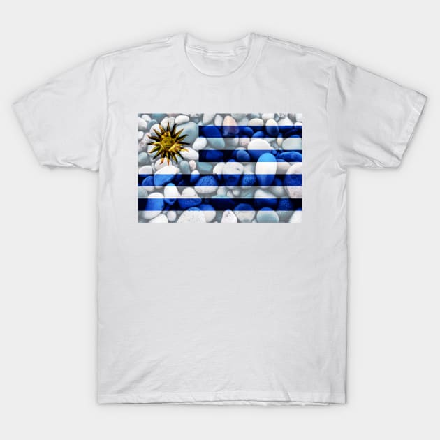 Flag of Uruguay – Bed of Rocks T-Shirt by DrPen